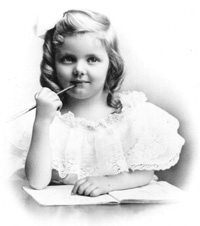 Composer Elinor Remick Warren as a child